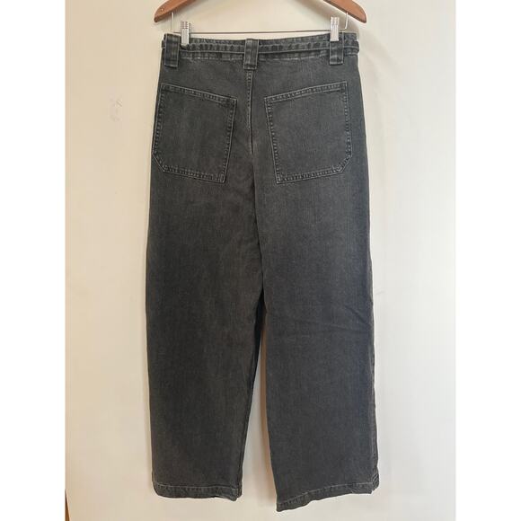 Zara Black Straight Leg Jeans High-Rise - Picture 5 of 5